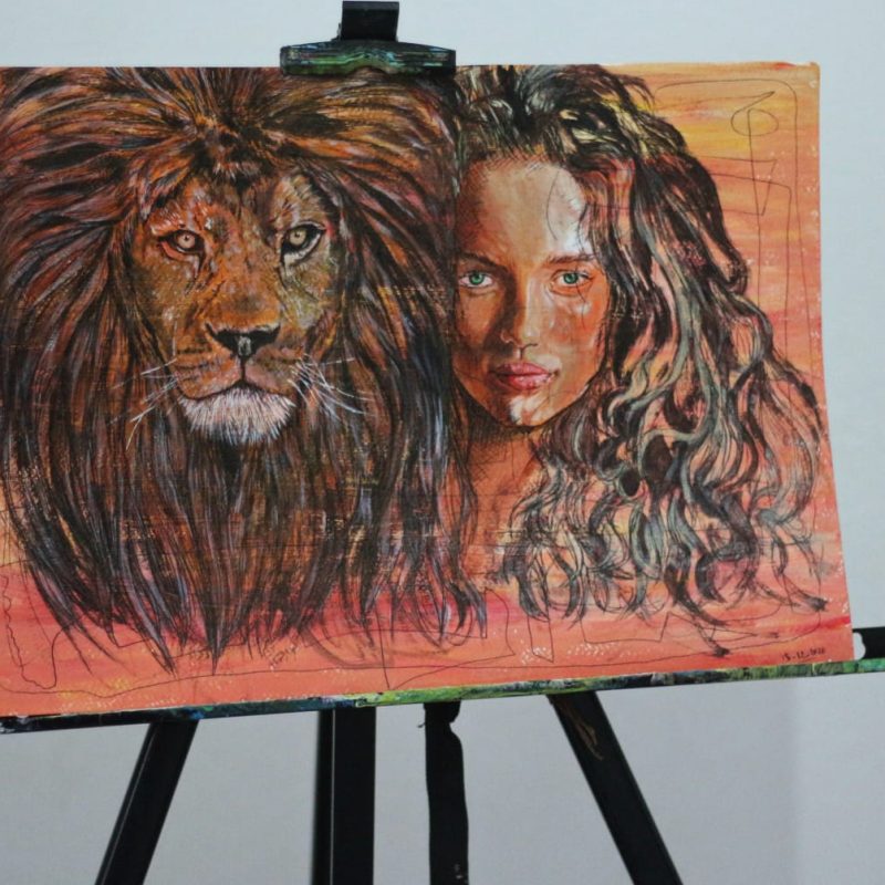Beautiful and tiger الجميلة و النمر